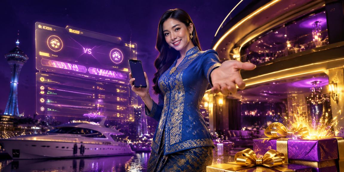 Pemain Baccarat dalam talian dengan pakaian baju kurung di Kuantan